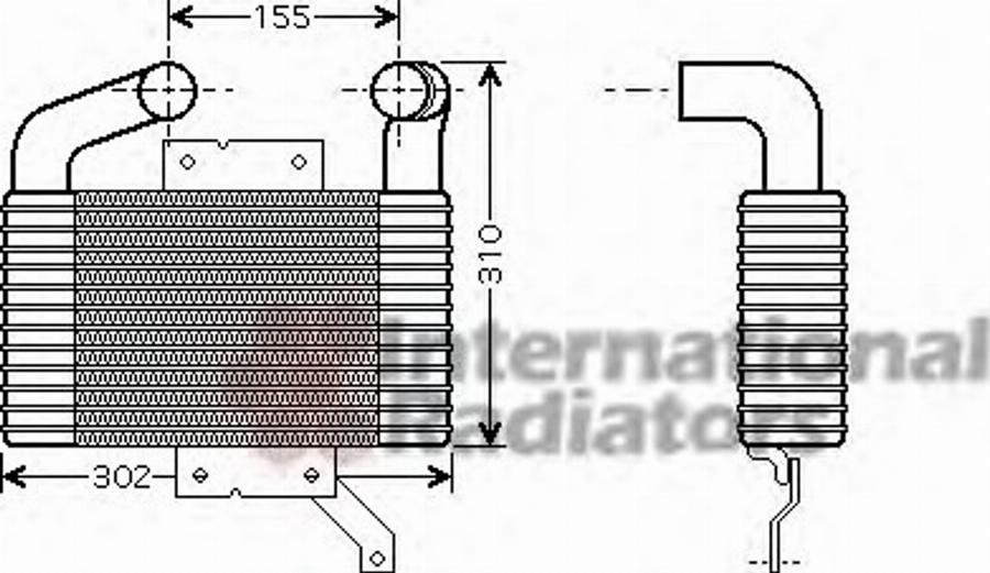 Van Wezel 27004189 - Интеркулер autocars.com.ua