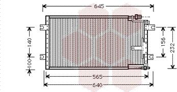 Van Wezel 27005109 - Конденсатор, кондиціонер autocars.com.ua