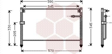 Van Wezel 27005118 - Конденсатор кондиционера avtokuzovplus.com.ua