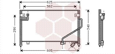 Van Wezel 27005120 - Конденсатор кондиционера avtokuzovplus.com.ua