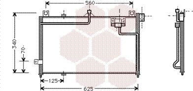 Van Wezel 27005125 - Конденсатор кондиционера avtokuzovplus.com.ua