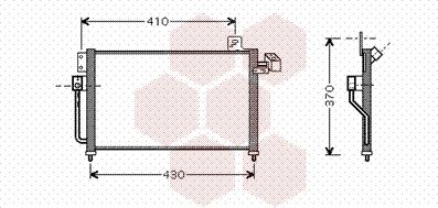 Van Wezel 27005195 - Конденсатор кондиционера avtokuzovplus.com.ua