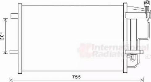 KOYORAD CD060842 - Конденсатор, кондиціонер autocars.com.ua