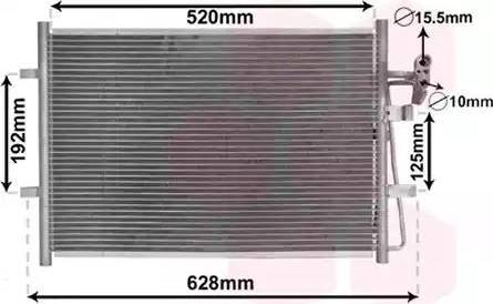 KOYORAD CD060931 - Конденсатор, кондиціонер autocars.com.ua