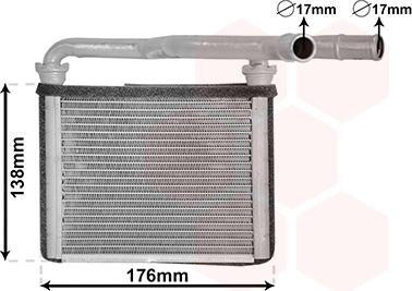 Van Wezel 27006278 - Теплообменник, отопление салона avtokuzovplus.com.ua