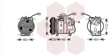 Van Wezel 2700K200 - Компресор, кондиціонер autocars.com.ua