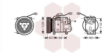 Van Wezel 2700K202 - Компресор, кондиціонер autocars.com.ua