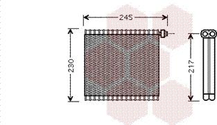 Van Wezel 2700V217 - Випарник, кондиціонер autocars.com.ua