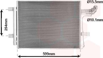 Van Wezel 27015713 - Конденсатор, кондиціонер autocars.com.ua