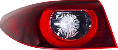 Van Wezel 2776935 - Задній ліхтар autocars.com.ua