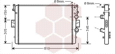 Van Wezel 28002042 - Радиатор, охлаждение двигателя autodnr.net