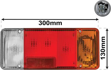Van Wezel 2810926 - Задній ліхтар autocars.com.ua