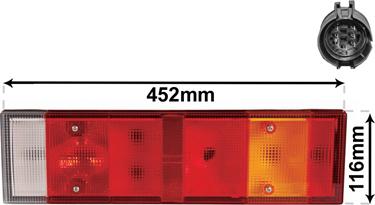 Van Wezel 2812926 - Задній ліхтар autocars.com.ua