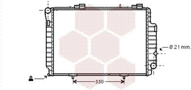 Van Wezel 30002263 - Радиатор, охлаждение двигателя avtokuzovplus.com.ua