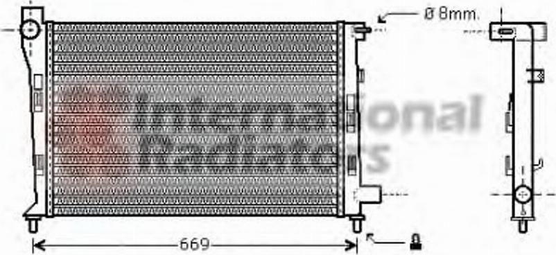 Van Wezel 30002281 - Радиатор, охлаждение двигателя avtokuzovplus.com.ua