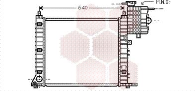 Van Wezel 30002348 - Радіатор, охолодження двигуна autocars.com.ua