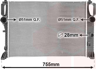 Van Wezel 30002394 - Радіатор, охолодження двигуна autocars.com.ua