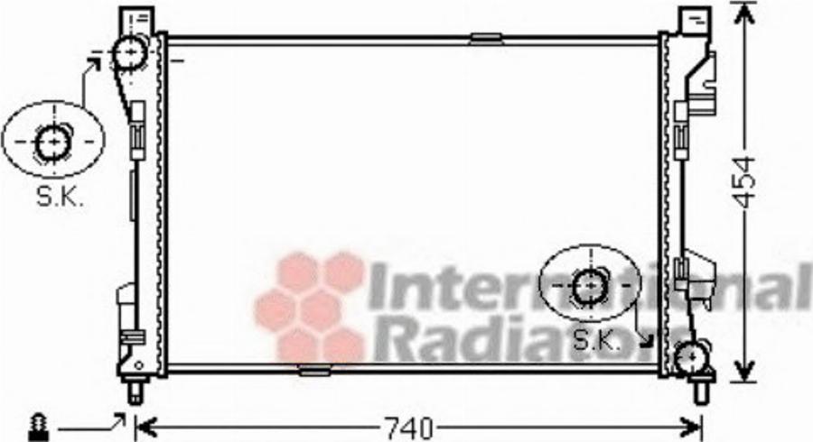 Van Wezel 30002463 - Радиатор, охлаждение двигателя avtokuzovplus.com.ua