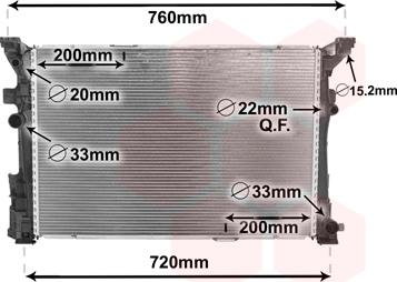 Van Wezel 30002653 - Радиатор, охлаждение двигателя autodnr.net