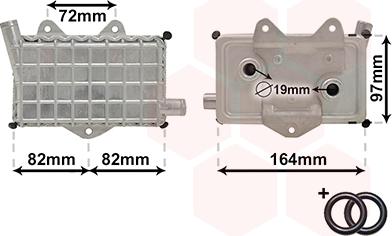 Van Wezel 30003294 - Масляний радіатор, рухове масло autocars.com.ua