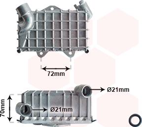 Van Wezel 30003477 - Масляний радіатор, рухове масло autocars.com.ua