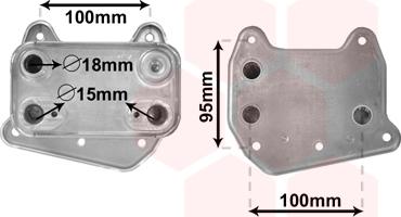 Van Wezel 30003495 - Масляный радиатор, двигательное масло avtokuzovplus.com.ua