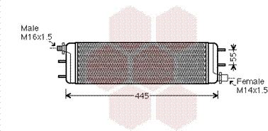 Van Wezel 30003532 - Масляный радиатор, двигательное масло avtokuzovplus.com.ua