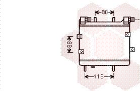 Van Wezel 30003534 - Масляний радіатор, рухове масло autocars.com.ua