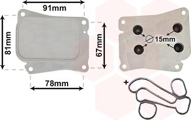 Van Wezel 30003559 - Масляный радиатор, двигательное масло avtokuzovplus.com.ua