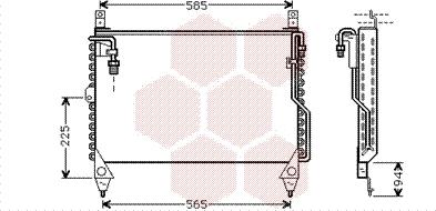 Van Wezel 30005242 - Конденсатор, кондиціонер autocars.com.ua