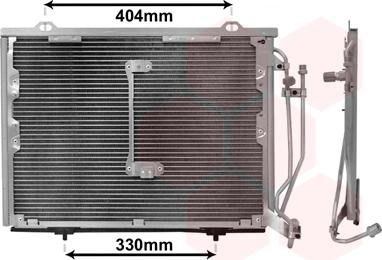 Van Wezel 30005245 - Конденсатор кондиционера avtokuzovplus.com.ua