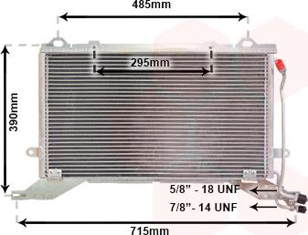 Van Wezel 30005268 - Конденсатор, кондиціонер autocars.com.ua