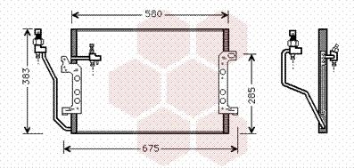 Van Wezel 30005330 - Конденсатор, кондиціонер autocars.com.ua