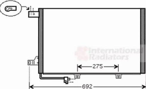 Van Wezel 30005386 - Конденсатор кондиционера avtokuzovplus.com.ua