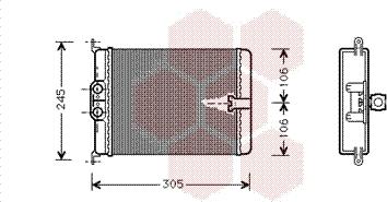 Van Wezel 30006187 - Теплообменник, отопление салона autodnr.net