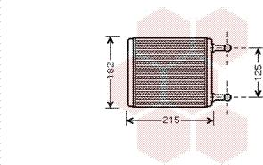 Van Wezel 30006442 - Теплообмінник, опалення салону autocars.com.ua