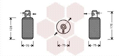 Van Wezel 3000D050 - Осушитель, кондиционер autodnr.net