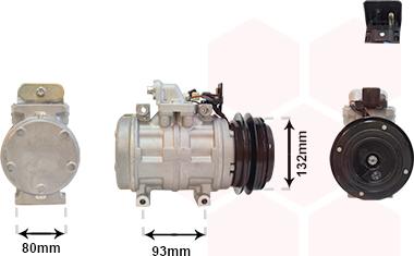 Van Wezel 3000K083 - Компрессор кондиционера avtokuzovplus.com.ua