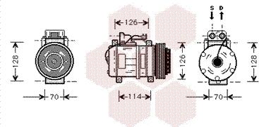 Van Wezel 3000K274 - Компрессор кондиционера avtokuzovplus.com.ua