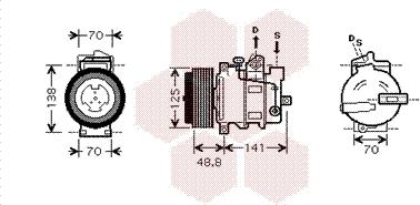 Van Wezel 3000K426 - Компрессор кондиционера avtokuzovplus.com.ua