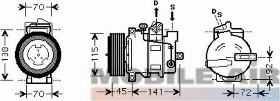 Van Wezel 30 00 K433 - Электромагнитное сцепление, компрессор autodnr.net