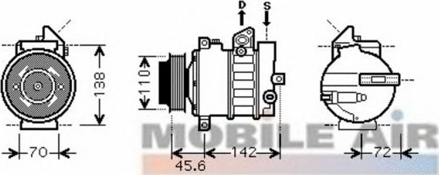 Van Wezel 30 00 K438 - Електромагнітне зчеплення, компресор autocars.com.ua