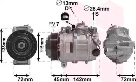 Van Wezel 3000K635 - Компресор, кондиціонер autocars.com.ua