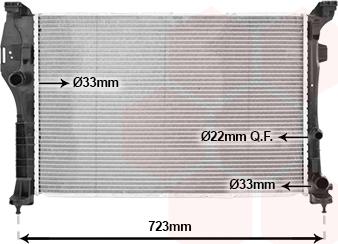 Van Wezel 30012712 - Радіатор, охолодження двигуна autocars.com.ua