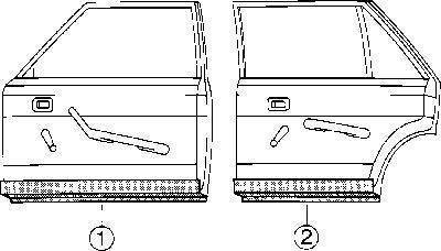 Van Wezel 30 03 75 - Обшивка двері autocars.com.ua