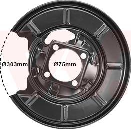 Van Wezel 3017373 - Відбивач, диск гальмівного механізму autocars.com.ua