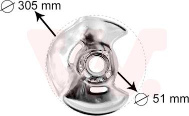 Van Wezel 3024372 - Відбивач, диск гальмівного механізму autocars.com.ua