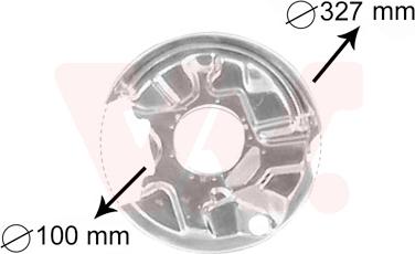 Van Wezel 3024374 - Відбивач, диск гальмівного механізму autocars.com.ua