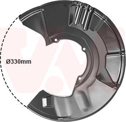 Van Wezel 3028372 - Отражатель, защита, тормозной диск avtokuzovplus.com.ua