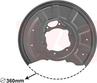 Van Wezel 3044374 - Відбивач, диск гальмівного механізму autocars.com.ua